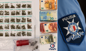 Cannabis, two mobile phones, and €1,000 in cash: Two arrested for suspected drug trafficking