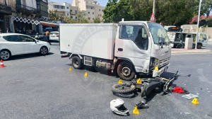 Motorcyclist suffers grievous injuries after van collision in Birkirkara
