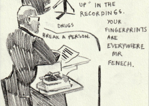 Yorgen Fenech’s trial by jury through the eyes of a sketch artist