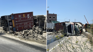 Trailer collides with cement truck in Birżebbuġa