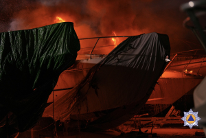 Industrial fire damages boats in Birżebbuġa boatyard