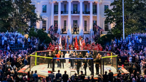 Thousands gather for Trump’s historic White House UFC event