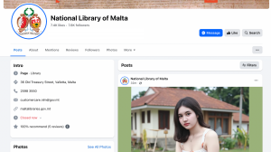 National Library's Facebook profile hacked
