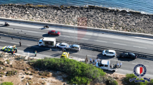 Two grievously injured in seven-vehicle Coast Road accident