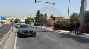 Elderly cyclist grievously injured after collision with Mercedes
