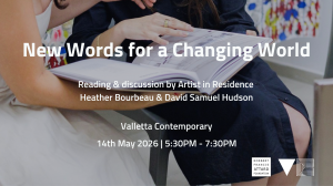 An evening of eco-fiction and literary dialogue at Valletta Contemporary
