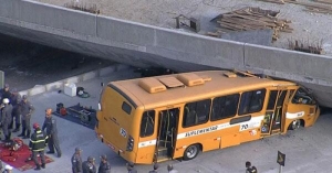 Two dead as flyover collapses in Brazilian city