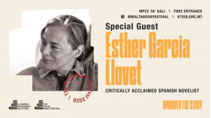 Acclaimed Spanish author Esther García Llovet will be a special guest at the Malta Book Festival 2026