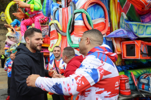 Alex Borg tours carnival festivities over weekend