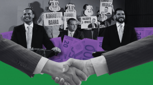 The emperor is naked: Politicians and tycoons at the same trough