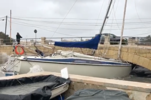 [WATCH] Battered boats, flooded buildings and felled trees