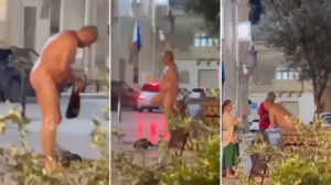 Police investigating video of naked man inside Żebbuġ square fountain