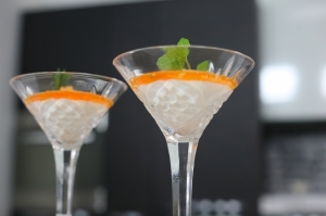 Orange and cinnamon pannacotta