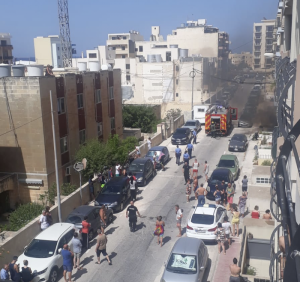 [WATCH] Two hospitalised following Qawra apartment fire