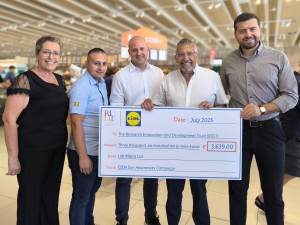 Lidl Malta & RIDT collaboration delivers €3,639 boost for vital skin cancer research
