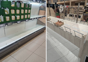 When the shelves emptied, the system spoke