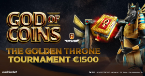 Claim the throne: Meridianbet launches ‘God of Coins’ tournament and €50 welcome bonus