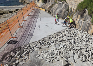 Illegal Marsalforn concrete works by Gozo Ministry being removed, PA issues enforcement order