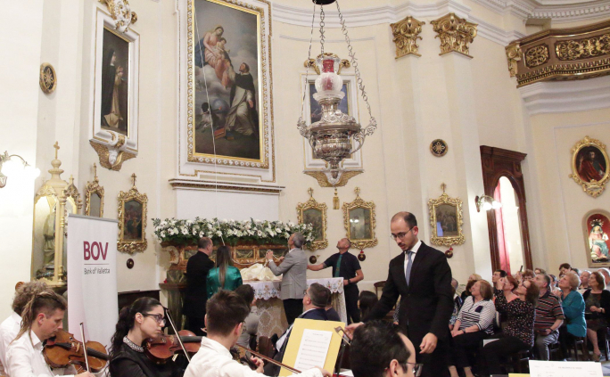 BOV Foundation supports the restoration of our Lady of the Rosary Altarpiece