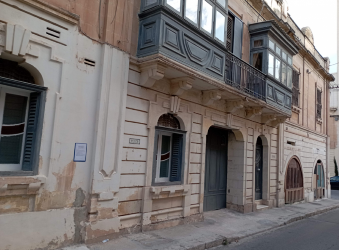 Under threat: Sliema townhouses opposite scheduled houses