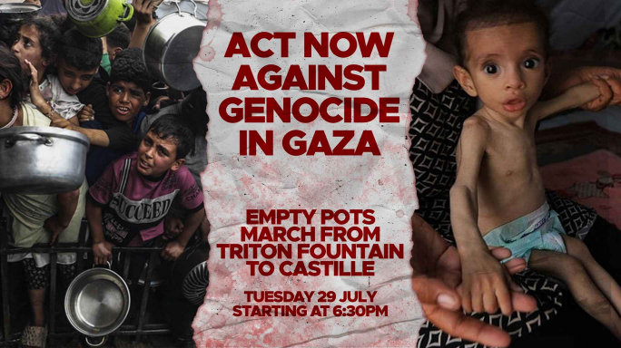 Protest to call on Maltese Government to act against the Gaza famine