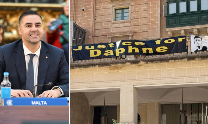 Ian Borg defends right to keep justice banners at Valletta’s City Gate