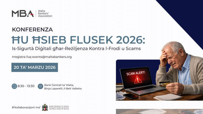 Malta Bankers’ Association and Central Bank of Malta to host Ħu Ħsieb Flusek 2026