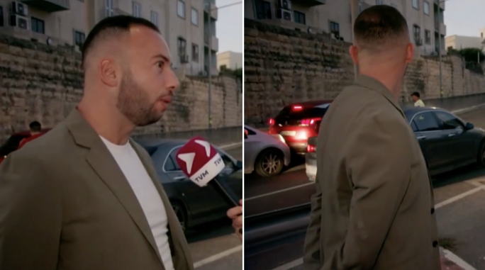 Traffic accident unfolds live during Transport Malta TVAM interview