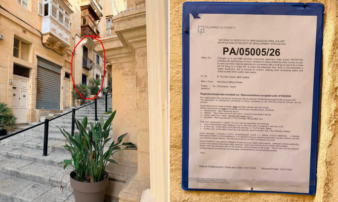 450-year-old Valletta church objects to plans for outdoor catering area