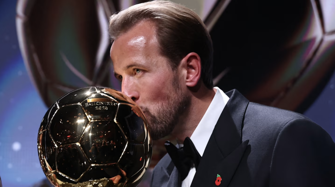 Harry Kane wins Ballon d’Or to become first English recipient in 25 years