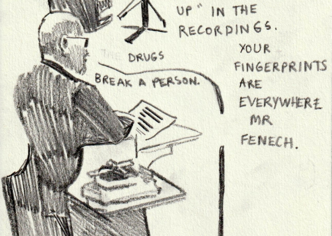 Yorgen Fenech’s trial by jury through the eyes of a sketch artist