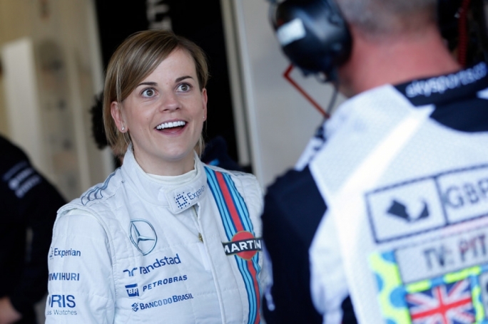 Rosberg fastest in British practice, Susie Wolff's Williams has fault