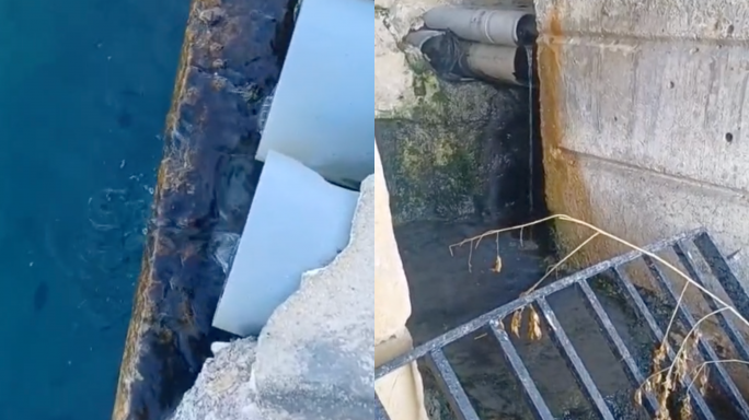Drainage found in water runoff pipes underneath the area of Neptune’s and St Julian’s pitch