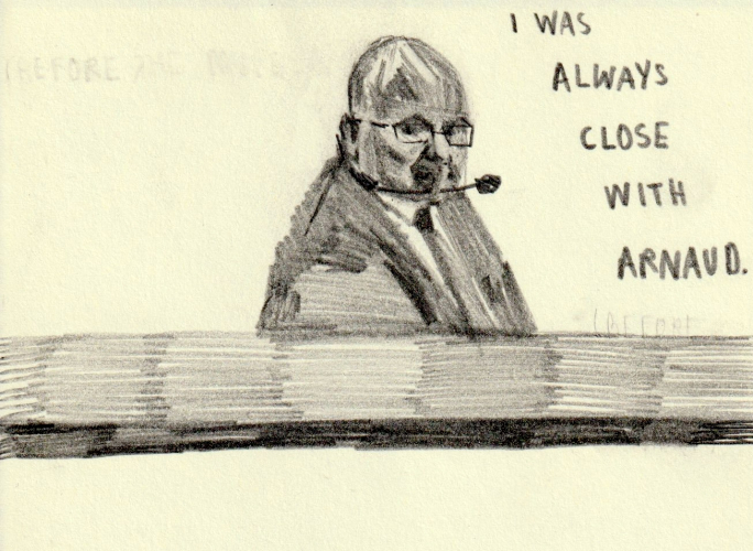 Yorgen Fenech’s trial by jury through the eyes of a sketch artist