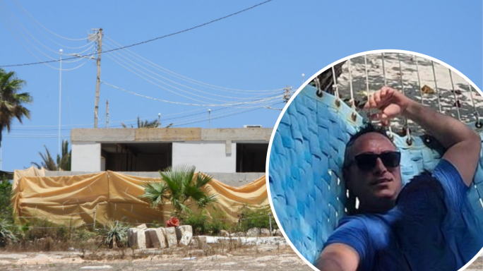 Who is the man behind an illegal villa being built in Armier?