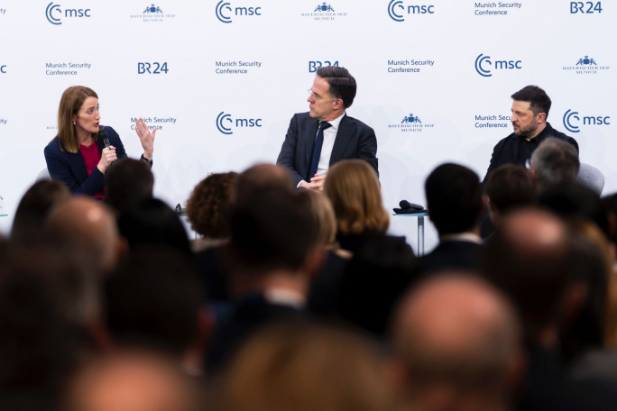 Metsola pledges unwavering EU support for Ukraine at Munich Security Summit