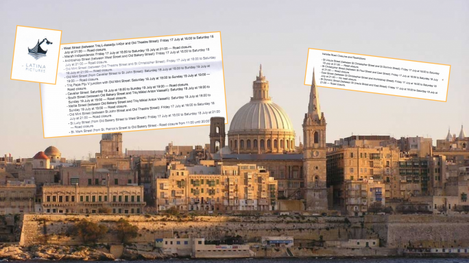 Valletta's second siege: Residents lament weekend-long road closures for film shoot