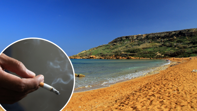 Smokers caught outside of designated zones in Golden Bay, Ramla l-Ħamra face €150 fines