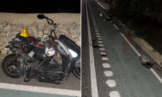 Driver flees after Mġarr motorcycle crash, leaving two seriously injured