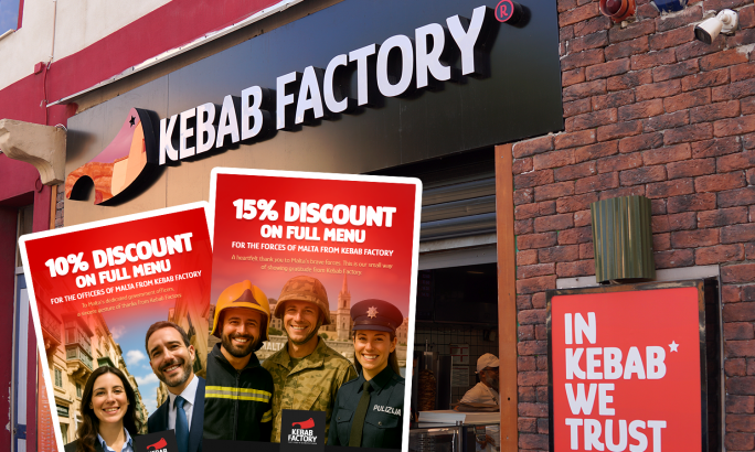 Kebab factory salutes Malta’s heroes with tailored in-store savings