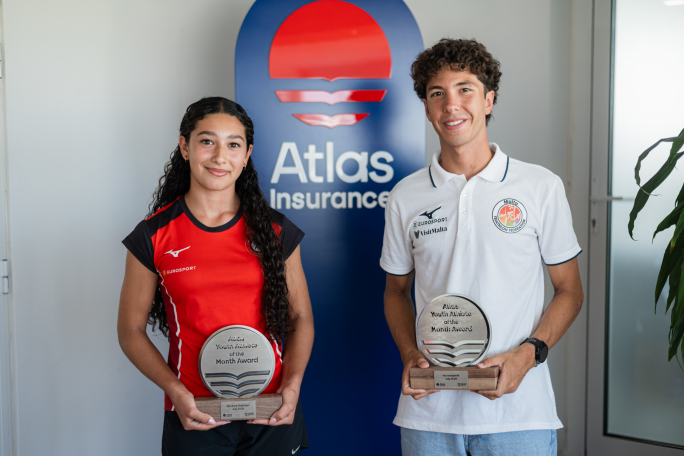 Ella Borg Degiorgio and Kai Azzopardi are the winners of July’s Atlas Youth Athlete of the Month Award