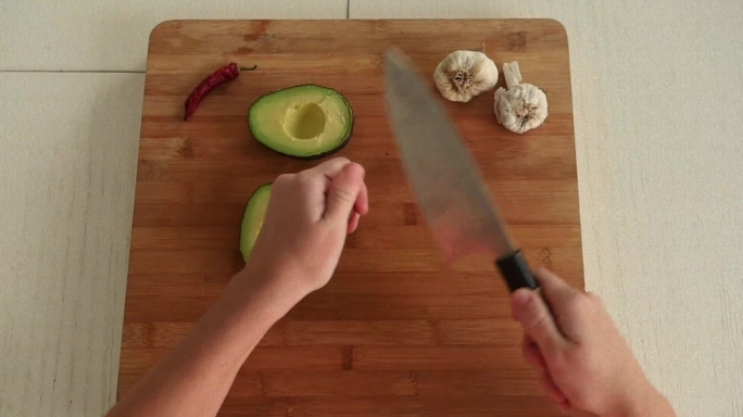 Pitting avocados