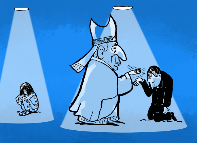 A slap on the hand for the priest; a slap in the face for victims