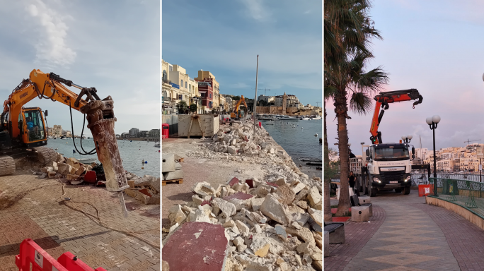 Momentum demands immediate halt to coastal works in Marsaskala