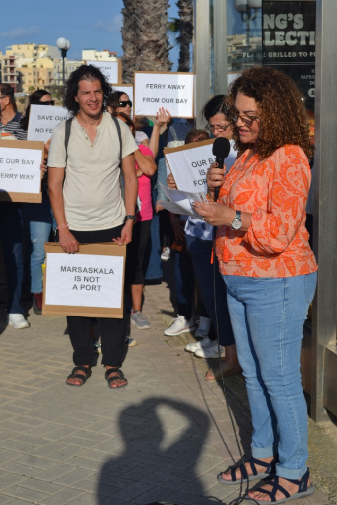 Marsaskala residents protest against ferry terminal