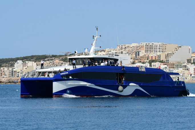 New fast ferry service linking Gozo, Bugibba and Sliema inaugurated