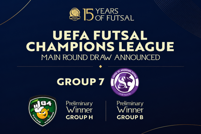 Luxol discover their opponents in the 2026/27 UEFA Futsal Champions League