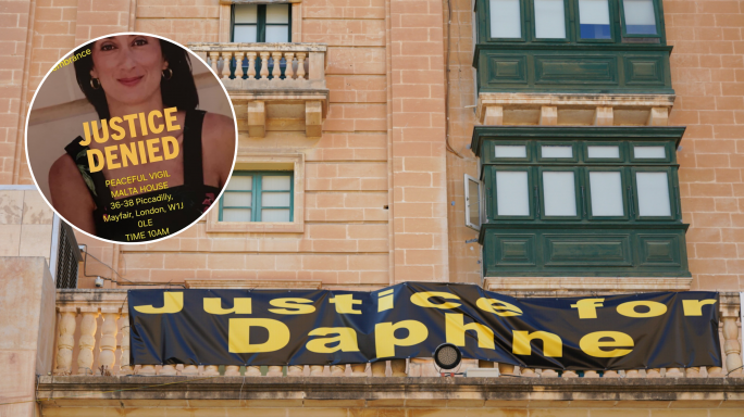 Vigil for Daphne to be held outside Malta House in London