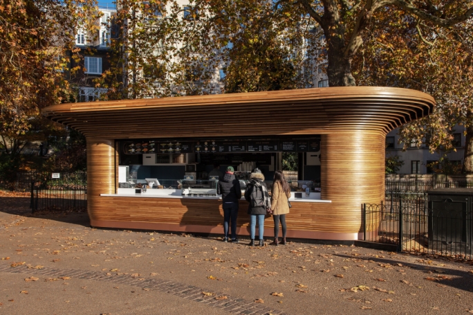 Designer kiosks at London’s royal parks have Maltese signature