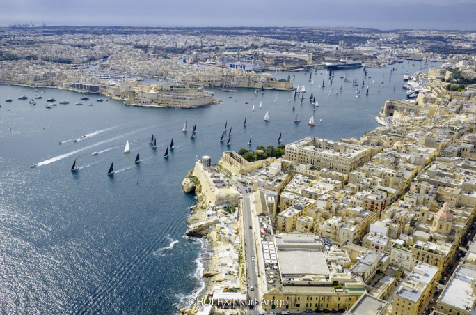 Middle Sea Race sees 118 yachts battle Mediterranean winds